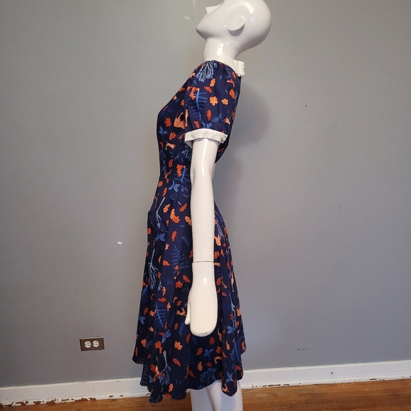 Collectif Peta Forest Friends Dress, Like New, Size M - Picture 7 of 11